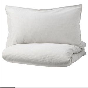 Ikea Striped Duvet Cover and Insert
